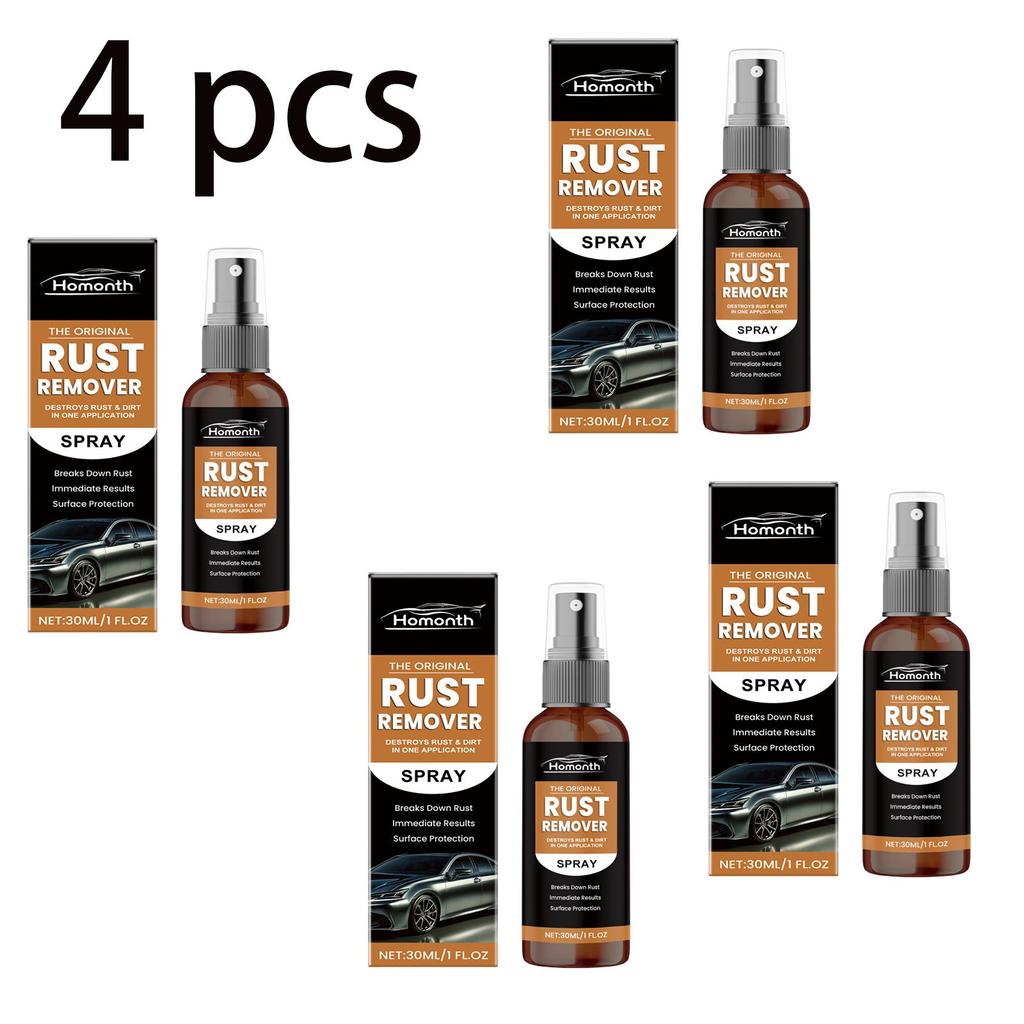 Homonth Rust Remover Spray 30ml - Multi-functional Car Cleaner, Rust Remover, Refurbisher, Polisher, Stain Remover. General - Men's Gifts