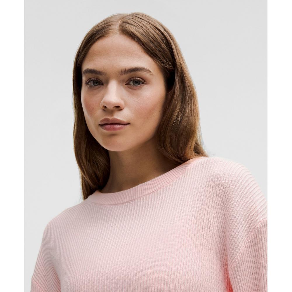 Lululemon Reversible Crossover Sweater Strawberry Milkshake