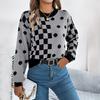 Autumn Winter Women Casual Knit Sweater Long Sleeve O Neck