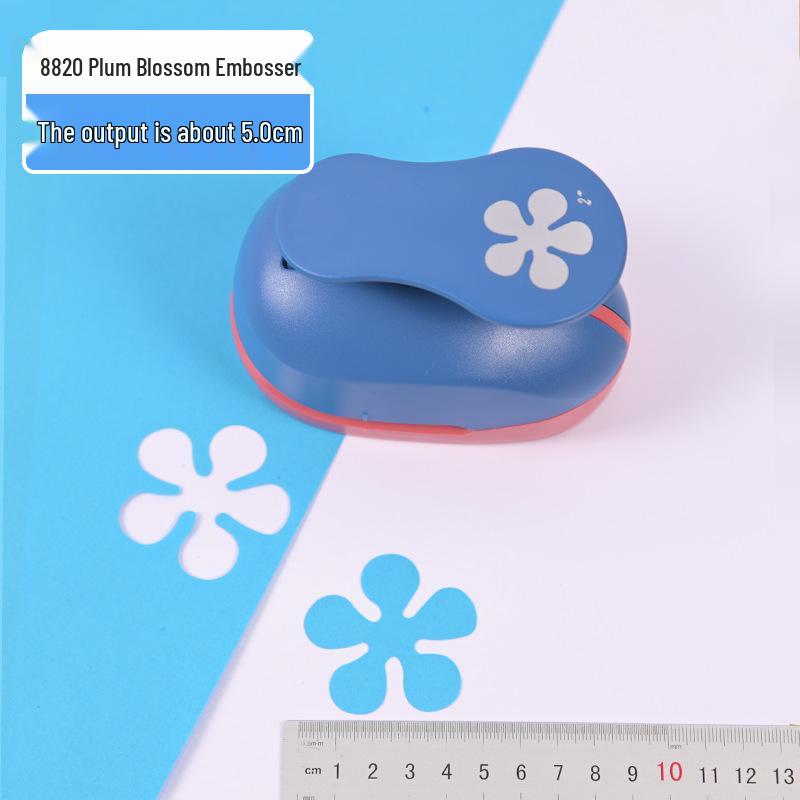 Children's DIY Embossing Machine: Easy Large Flower Punch for Kindergarten Craft and Paper-Cutting Projects