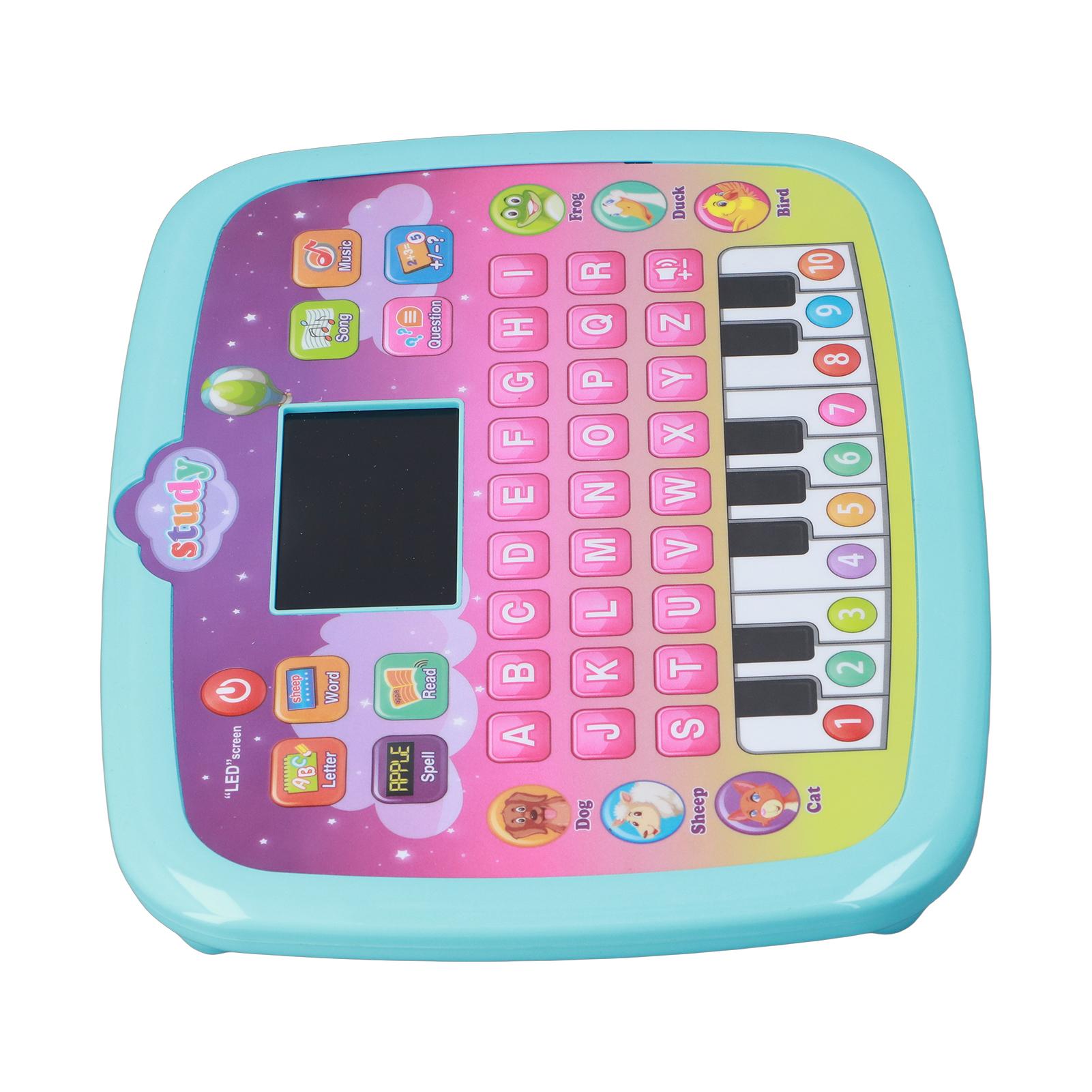 

Ранній розвиваючий іграшковий навчальний планшет Комп ютерна іграшка для малюків зі світлодіодним екраном 8 навчальних режимів Подарунок для віку 3-6 років