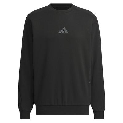 Rundhals Einfarbig Sport Trainings Sweatshirt Herren Sweatshirt Schwarz JZ8420