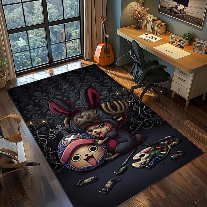 

Large ONE PIECE Home Decor Rug Non Slip Washable Carpet Floor Mat Bedroom Gamer Decor kwq40 60x90cm