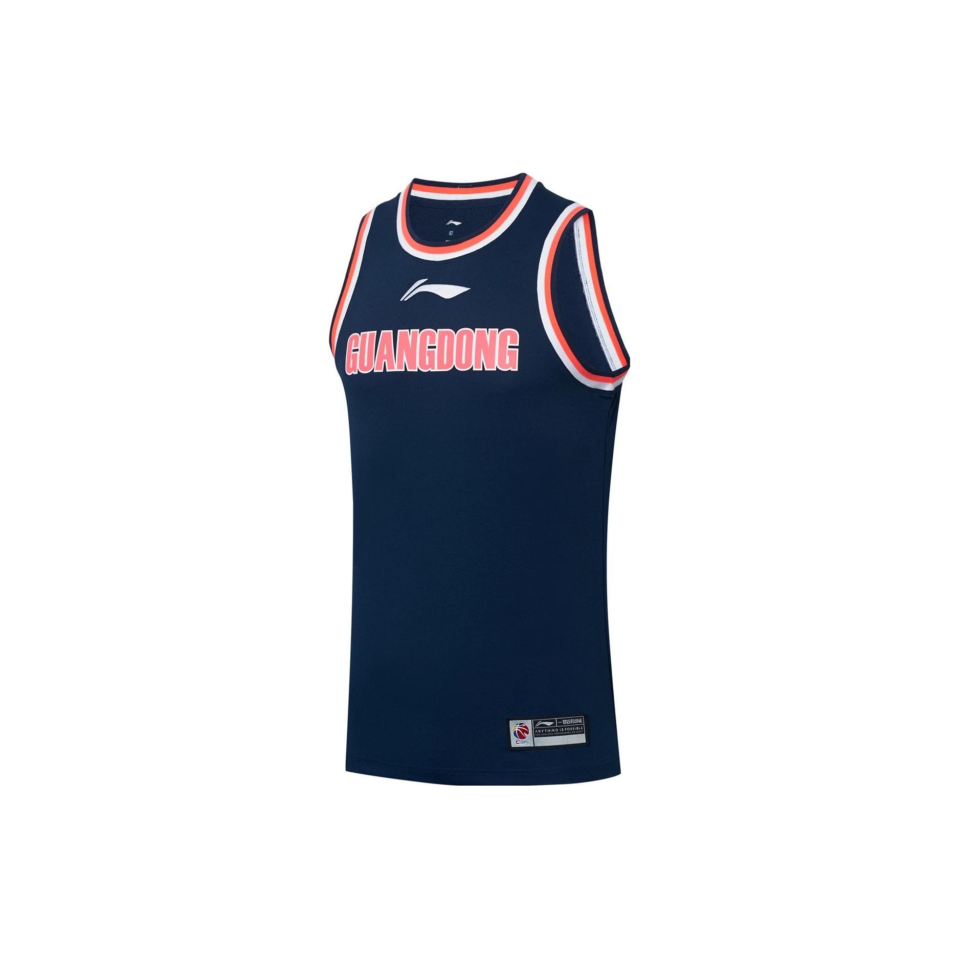 Li Ning CBA Basketball Jersey Men s Guangdong Blue AAYS375-2 S