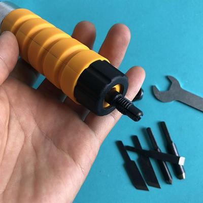Conjunto de Facas Elétricas para Escultura em Madeira com Eixo Flexível e Retificadora
