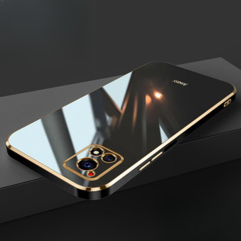 Suitable for Vivo X100P Electroplated Phone Case with Straight Edge 6D Fine Hole X80PRO+ Protective Case Tpu Soft Y76S Shockproof