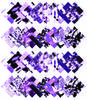 Soimoi 40 ks Bavlněné předřezané látky s potiskem Tie Dye na patchwork, řemeslné proužky 2,5x42 palců Jelly Roll -