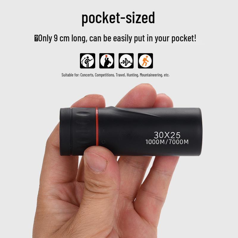 Kids' Mini Outdoor High-Definition Monocular Telescope: Portable, High Magnification Boy's Gift