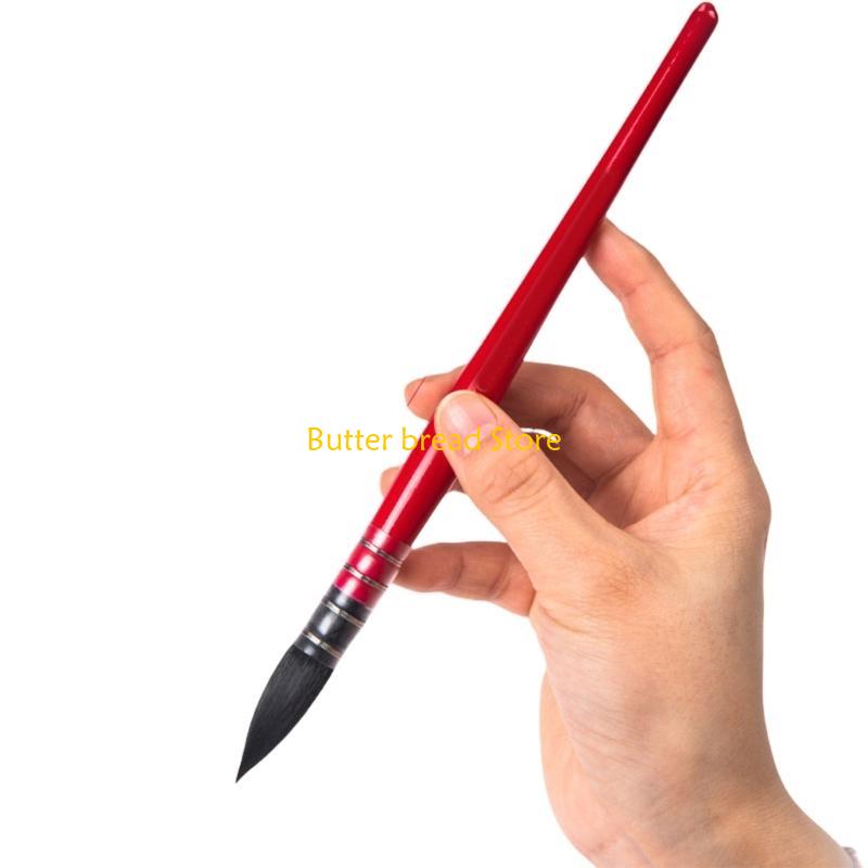 W89C Watercolor Paint Brush Nylon Bristles Paint Brush Fine Detail Paint Brush for Acrylic Gouache Oil Painting Model Drawing