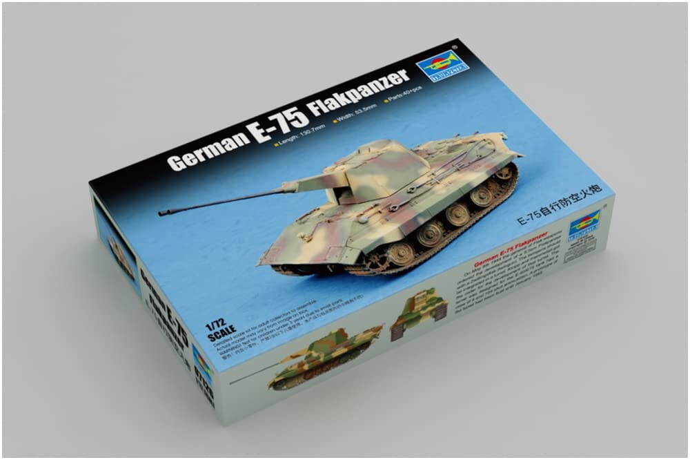Trumpeter 1/72 German E-75 Anti-Aircraft Tank Plastic Model Kit 07126