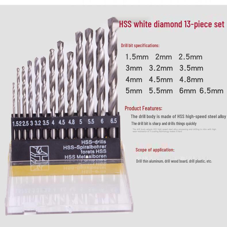 Kobalt Spiralbohrer Set für Edelstahl, Aluminium, Metall und Holz