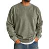 Men's Long Sleeve Drop Shoulder T-Shirt Color Neck for Casual Fall Wear