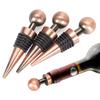 Cross-border Direct Supply Zinc-aluminum Alloy Round-head Steel Ball Wine Stoppers for Wine Preservation Can Print Logo
