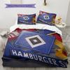Hamburg Football Team Pattern Bedding Home Decoration Birthday Gift (1 * duvet cover + 2 * pillowcase, without core)