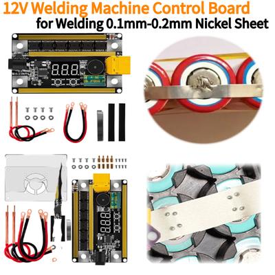 GX591 Placa Mãe Soldador Display Tubo Digital 12V Placa de Circuito de Soldagem Suporta Soldagem de Chapa de Níquel de 0,1mm-0,2mm para Bateria 18650