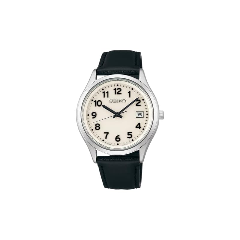 Мужские солнечные часы Seiko Selection S Series, полный арабский, черный, SBPX157