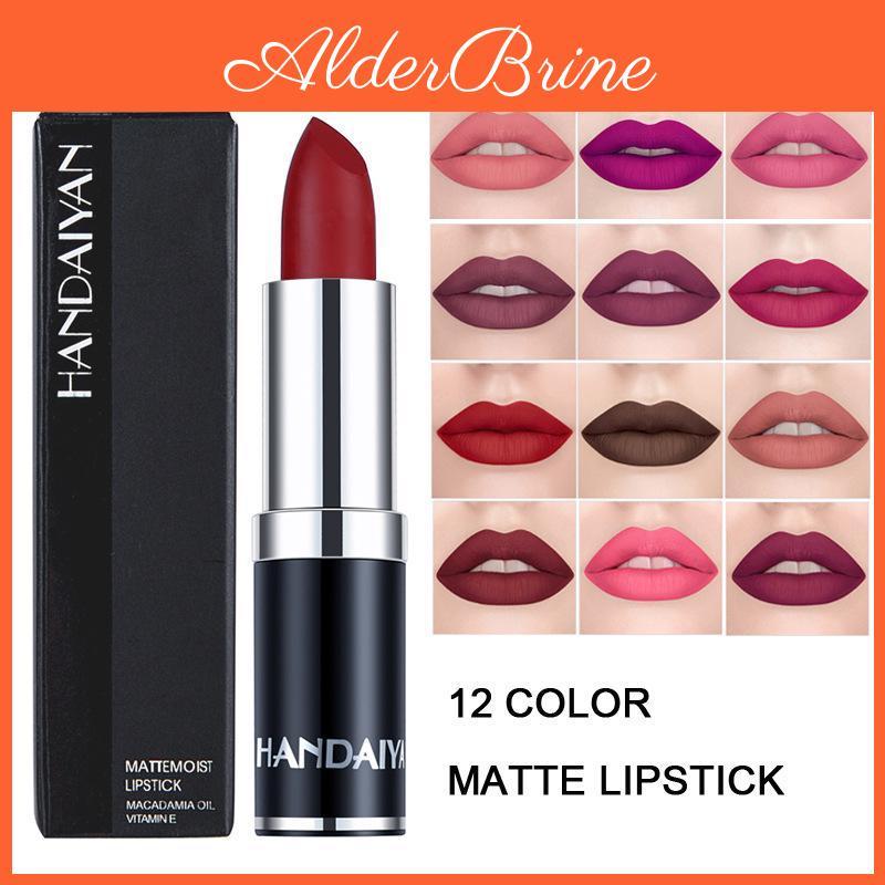 Velvet Handaiyan Matte Lipstick Long Lasting Moisturizing Women Beauty Nude Lip Makeup