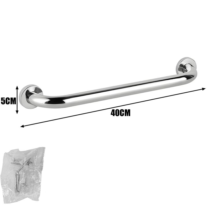 Stainless Steel Hand Rails Wall Mounted Towel Holder Bathroom Toilet Support Handle Heavy Duty Bathtub Shower Safety Grab Bars