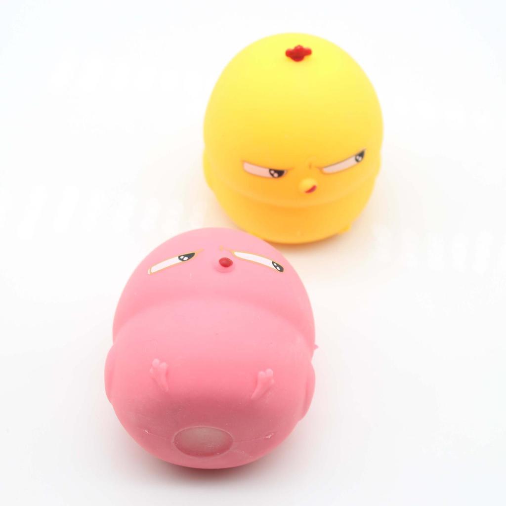 Unzip Wobbly Chicken Squeeze Toy - Slow Rebound Cute Pink & Yellow Cartoon Chicken Doll.