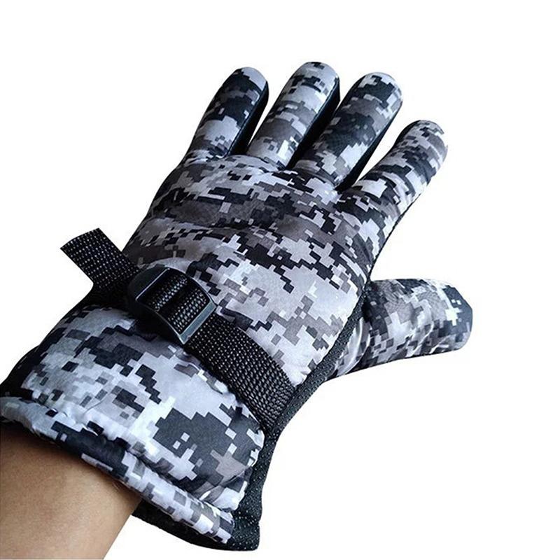 Купить Мужские зимние водонепроницаемые и теплые перчатки на все пальцы ...