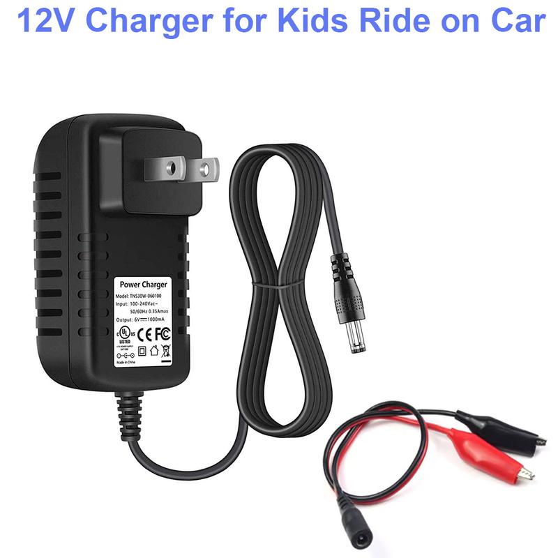 12V Sealed Lead Acid (SLA) Battery Charger 1000mA with Short Circuit Protection US PLUG