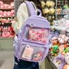 Nieuwe Transparante Nylon Damesrugzak Stijlvolle Hoge Mode Studenten Boekentas Multifunctionele Grote Capaciteit Reizen Rugzak