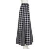 Women's Retro College Style Color Contrast Patchwork Check Low Waist Slimming All Matching Simple Skirt