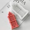 1PC House Gypsum Ornament Silicone Mold Diy House Candle Dropper Mold