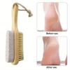 Two-sided Natural Bristles Floating Stone Foot Grinder Feet Care Massage Brush Exfoliating Dead Skin Remover Pedicure Tools