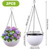 Hanging Planter & Baskets, Hanging Pots for Plants Indoor, 2PCS 6.5" Self Watering Hanging Planter, Hydroponics/Soil Culture Hanging Flower Pot with
