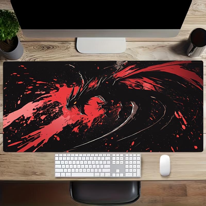 Office Mouse Pad Durable Desk Mat Soft Cloth Surface Stable Rubber Base for PC Laptop Keyboard Office Desk Setup Desk Protector 300x800x2mm