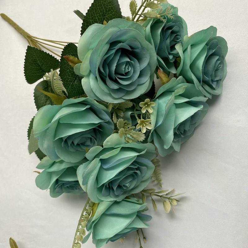 Artificial Rose Flower Greenery For Home Interior And Party Decoration Applications