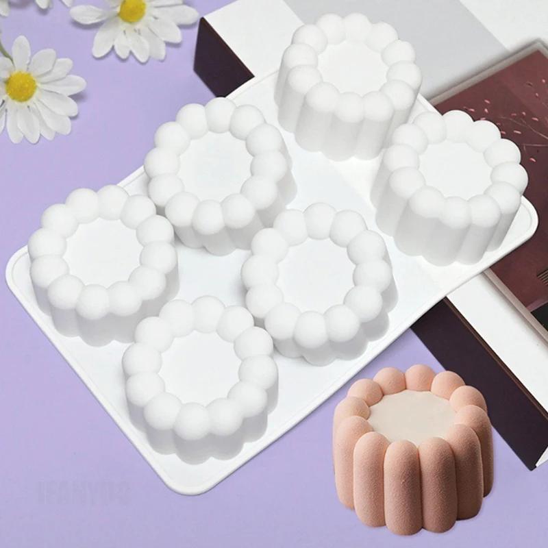 Valentinstag Nut Liebe Form Mousse Form Blume Stern Runde Quadrat Kuchen Backen Silikon Formen Jelly Pudding Backen Werkzeuge