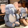 New Lovely Elephant Plush Toy Soft Stuffed Animal Doll Kawaii Cartoon Pillow Gift for Birthday Valentine