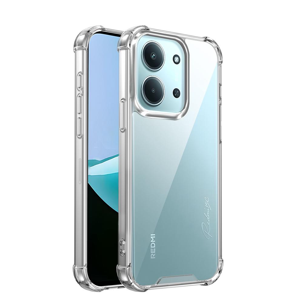 KEYSION Vier-Ecken Stoßfestes Transparentes Case für Redmi 15C 171mm Weiches TPU+PC Klare Handy-Rückseite für Xiaomi POCO C85