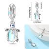 925 Silver Ocean World Series Sea Turtle Starfish Little Crab Octopus Charms Bead Fit 925 Bracelet DIY Jewelry