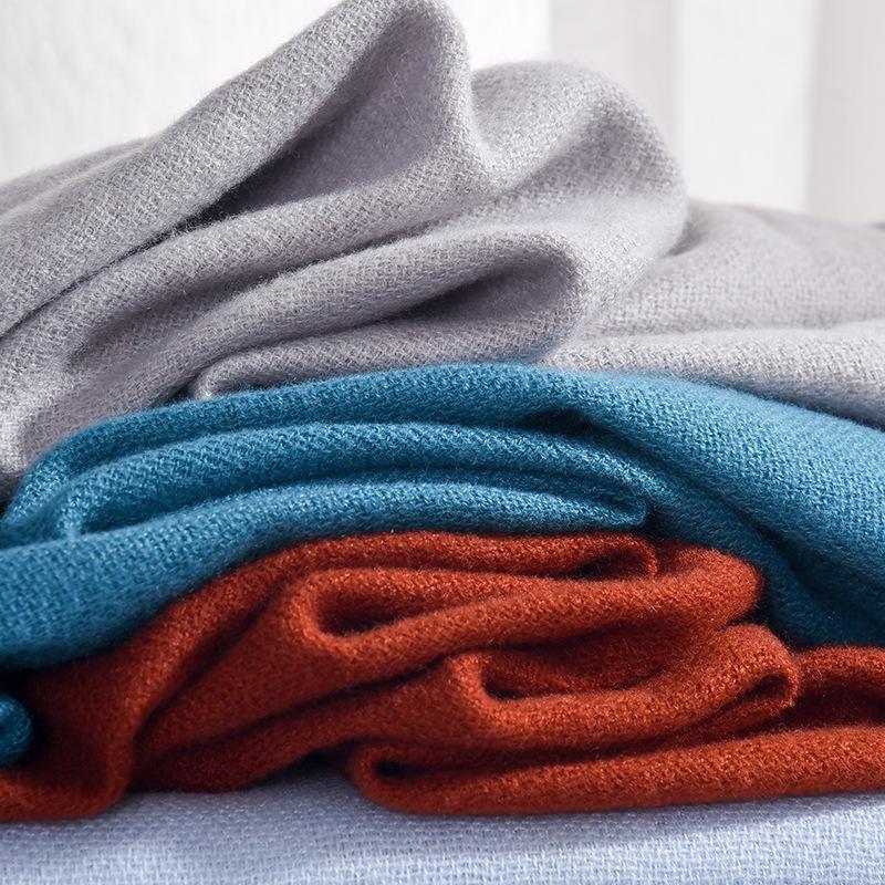 Winter women's red imitation cashmere scarf high sense 2025 will scarf soft temperament versatile warm shawl men