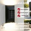 Solar Trapezoid Garden Wall Light With Led Lamp For Outdoor Decor And Pathway Illumination