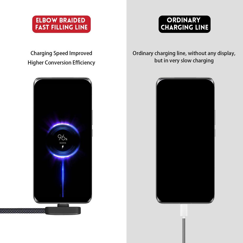 90 Degree Elbow USB Type C Cable 100W Fast Charging Data Cord For iPhone 17 Xiaomi Samsung USB C Gaming Cable Nylon Braided Wire