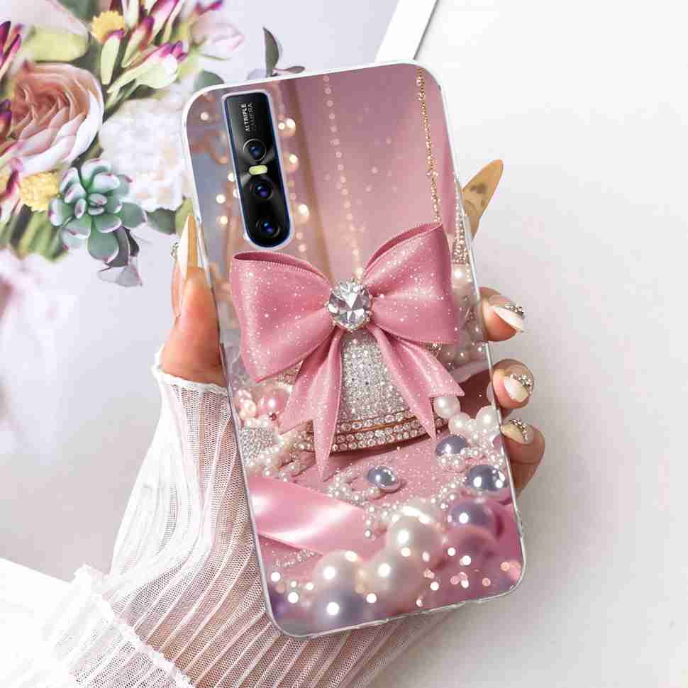 For Vivo V15 Pro Casing Soft Silicone Colorful Butterfly Cover For Vivo V 15 V15 VivoV15 Pro Fundas Capa Full Protective Case