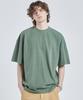 VTWO Heavy Cotton Pigment Damaged Washed T-Shirt (Khaki)