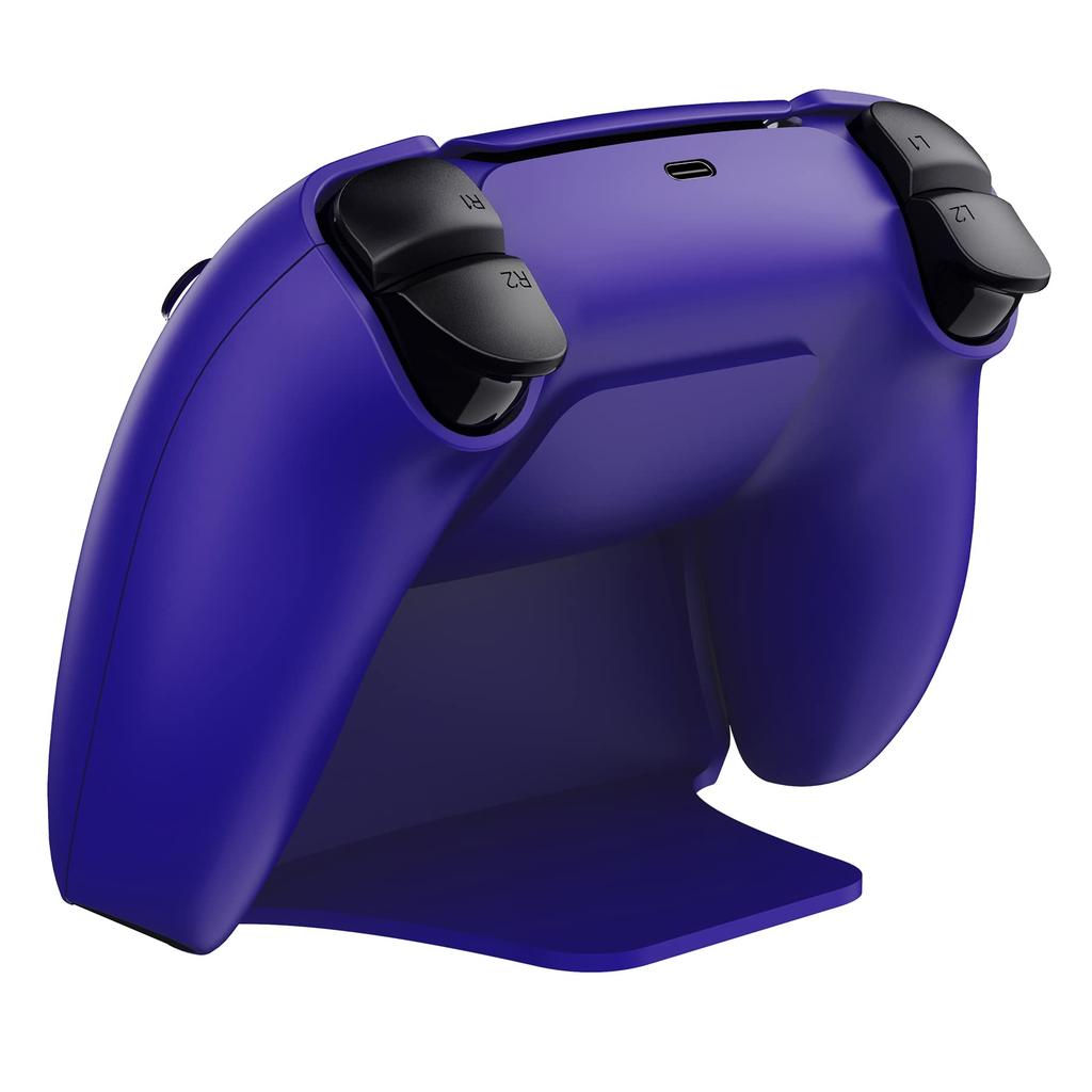 PlayVital 2 Sets Display Stand Compatible with PS5 Storage Stand Compatible with DualSense Desk Storage Stand Compatible with PS5 Stand with Rubber