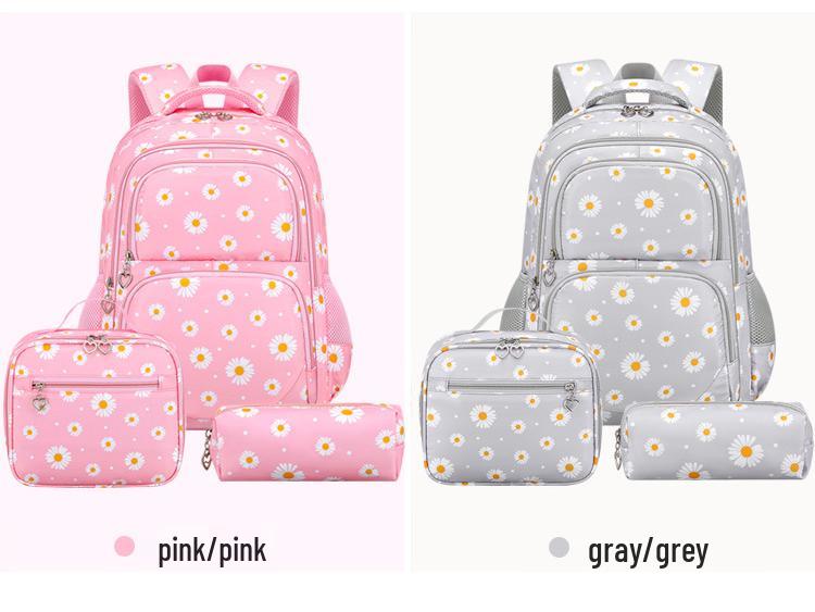 2025 Bestseller Stor Kapacitet Vattentålig Margerot Ryggsäck Set för Grundskoleelever