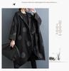 Retro Stand-Up Collar Bat Print Windbreaker Jacket for the Fall