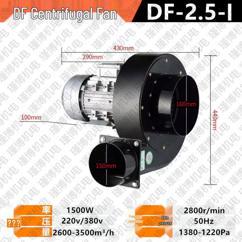 DF Multi-Blade Industrial Centrifugal Fan, 220V/380V, High-Temperature Resistant, Powerful Induced Draft Blower