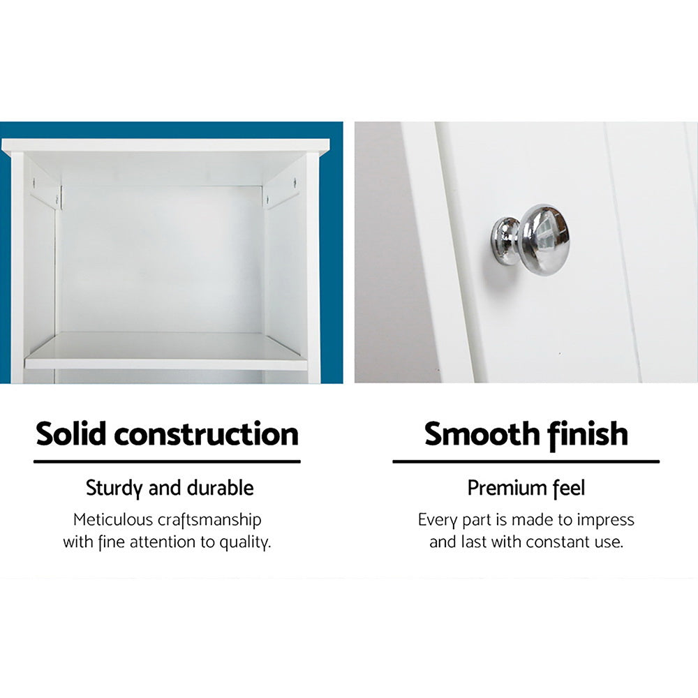 Bathroom Cabinets Artiss Bathroom Tallboy Furniture Toilet Storage Cabinet Laundry Cupboard