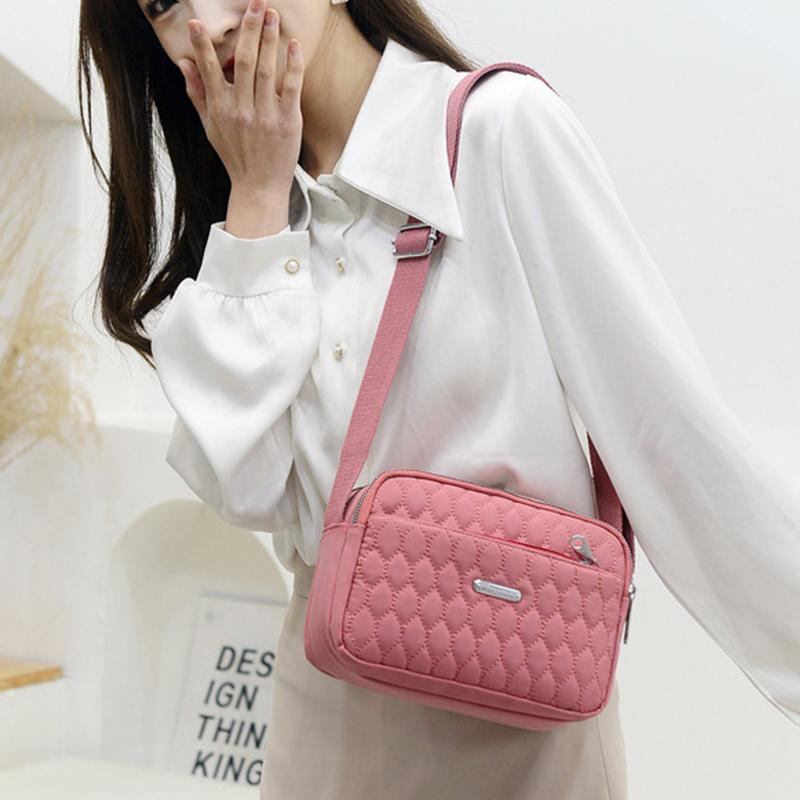 Multifuncti Nyl Shoulder Bag for Women Small Square Bag New Crossbody Bag Travel Portable Handbag Purse Shopping Totes bolsa