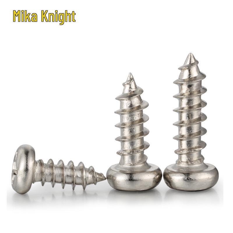Nickel-Plated Phillips Pan Head Self-Tapping Screws M1-M4 for Electronics