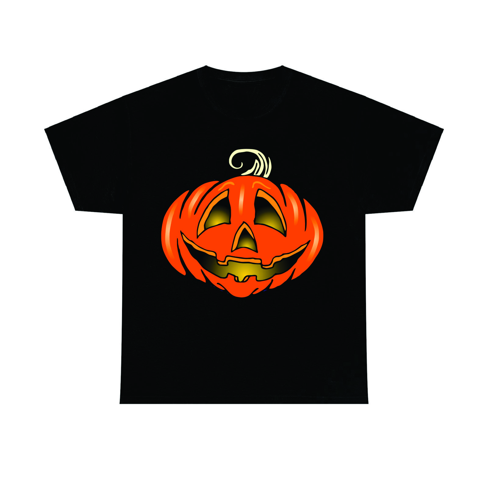 Happy pumpkin Halloween t shirt, Hollow pumpkin, Funny Unisex t shirt Tee Top S разноцветный