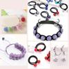 10/20/40 Stück Perlen in 15 Farben gemischt, zur Schmuckherstellung, Herstellung von Armbändern und Halsketten und als DIY-Dekoration, glänzende runde Discokugel-Perlen.